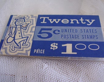 US Five Cent Postage STAMPS Booklet/George Washington/Unused/17
