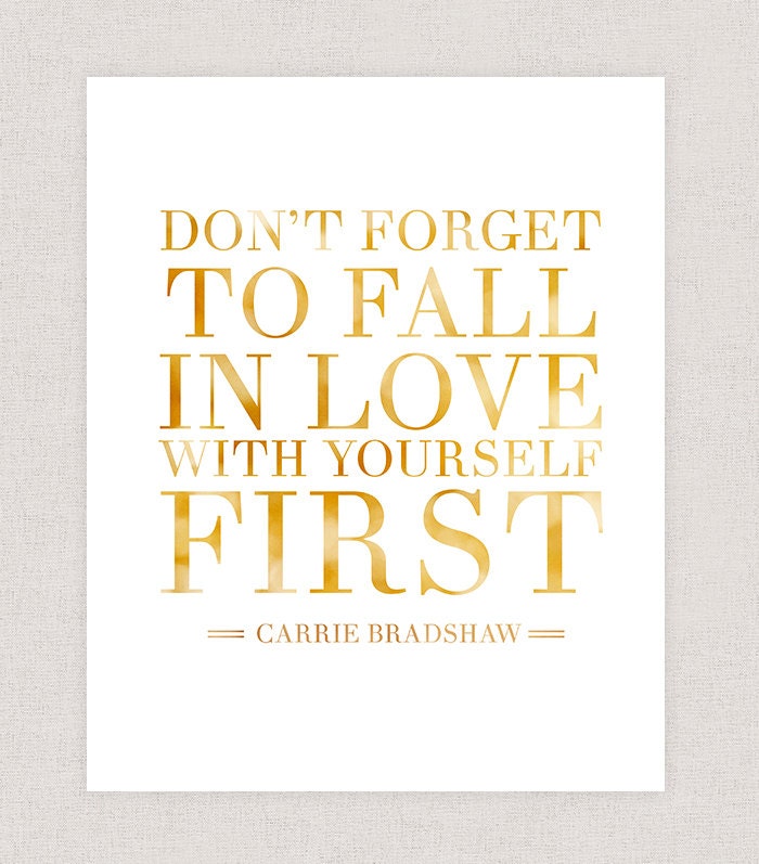 Carrie Bradshaw Quote Sex And The City Quote Poster Print