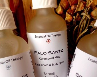 PALO SANTO spray, smudge, essential oil, for meditation, ritual, ceremony, clearing, purification, shamanic work, Reiki