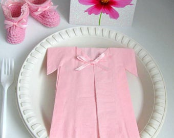 Baby girl shower decorations theme centerpieces decor pink napkins 20
