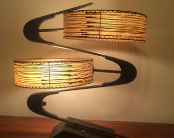 Vintage 1950's majestic Z table Lamp Atomic Retro Excellent!!