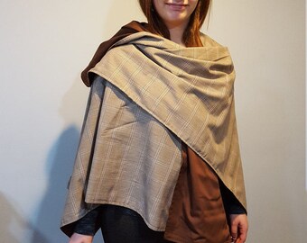 PDF Crochet Pattern Indian Summer Ruana Wrap Shawl