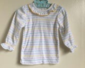 VTG HealthTex Baby Girl Shirt I Love Mommy Daddy Sz 6-12M Yellow