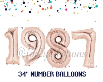 30th birthday for her | 1987 Banner Balloon ROSE GOLD | 30 Party | Thirsty Thirty | 30th Birthday Rose GOLD Balloon Banner | Dirty Thirty