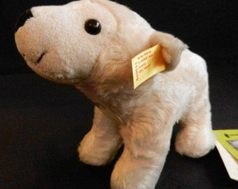 STEIFF cuddly polar bear ORIGINAL Knut from the Berlin Zoo with button, flag, sign and label