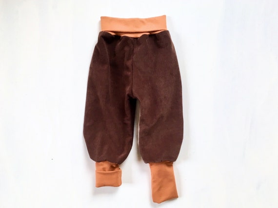 Corduroy baggy  pants  brown organic cotton caramel  toddler