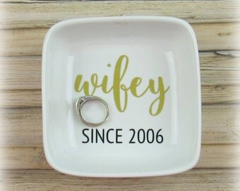 Wifey Ring Dish ~ Jewelry Holder ~ Ring Dish ~ Wedding Gift