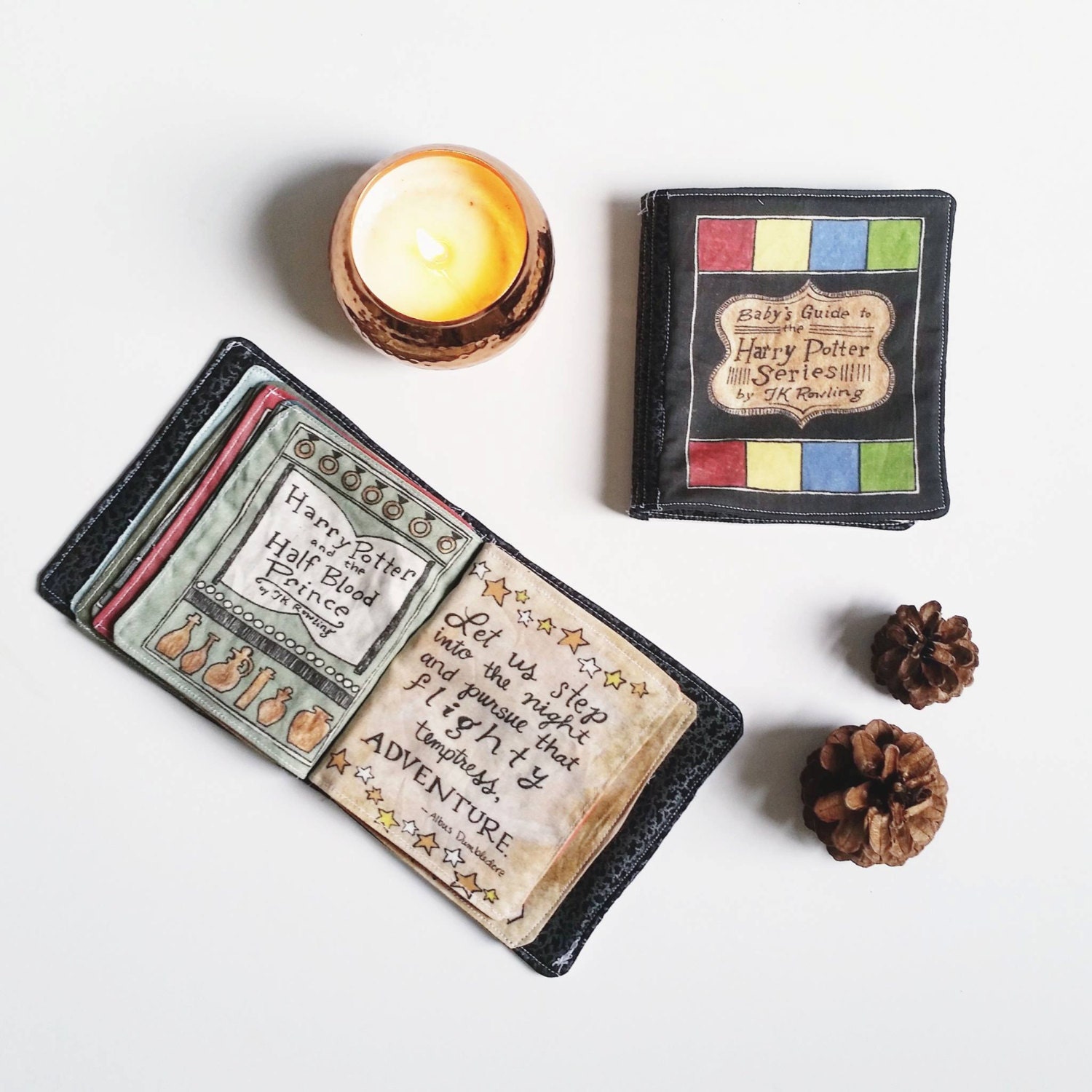 Baby's Guide to HP // Fabric Book // Literary Baby // Baby