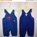 SALE 90s Osh Kosh overalls blue size 6/9M unisex 80s baby cars traffic signs infant adorable kids 6m 9m transportation