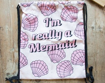 small pull string bag