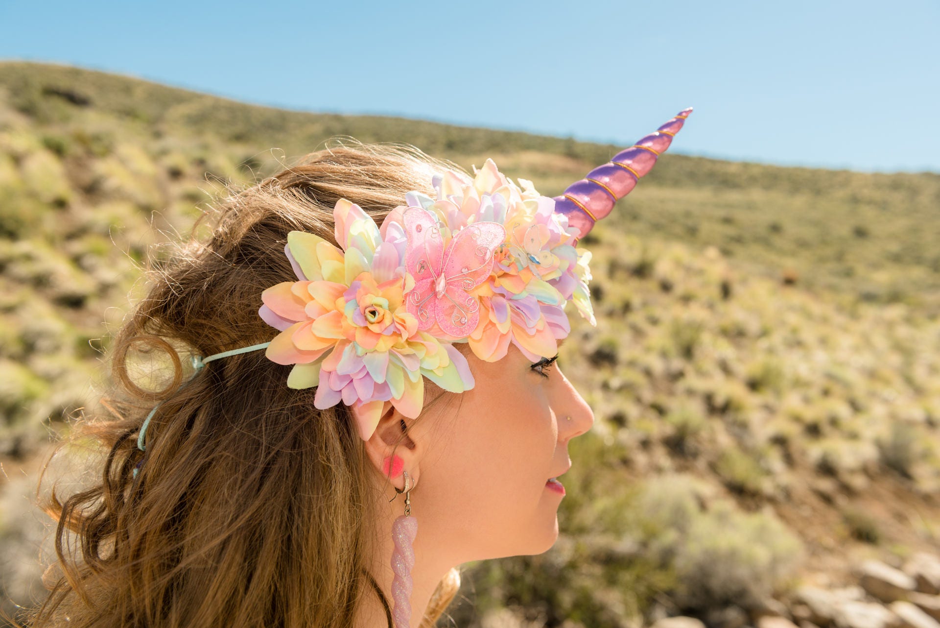 Download Pastel Rainbow Unicorn Flower Crown