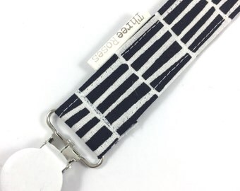 Geometric Monochrome cotton Dummy Saver Baby pacifier clip baby dummy chain dummy clip