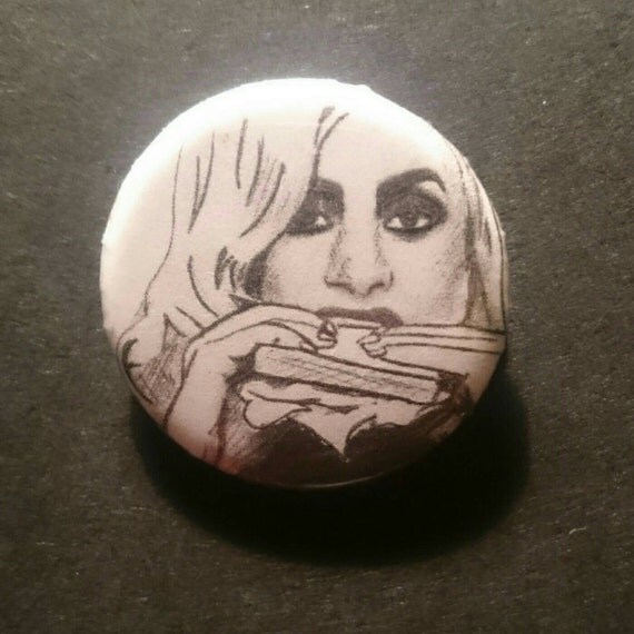 Items similar to Lady Gaga handmade pin badge / button - 1.25" OOAK ...