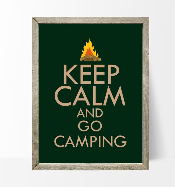 Keep Calm and Go Camping Camping Sign Printable wall art