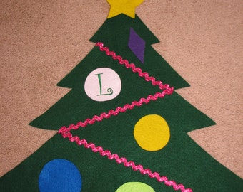 christmas tree felt toddler preschool