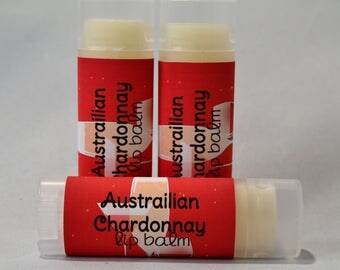 Australian Chardonnay - Lip Balm - Wine Flavored Lip Butter - Handmade