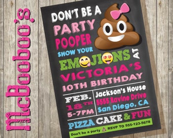 Poop Emoji Invitations 9