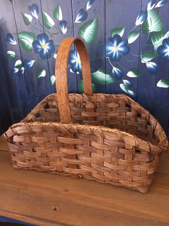 Handmade Basket Storage Basket Primitive Decor Hearth