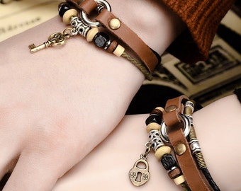 Couples Bracelet, Boyfriend Girlfriend Jewelry, His and Her Braclet, Couples Gift, Anniversary Gift CP-365