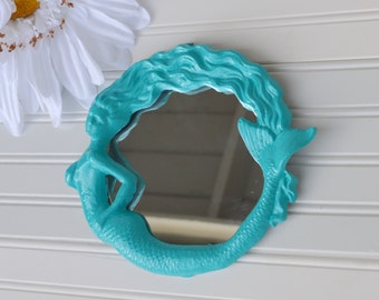 Mermaid Mirror. Mermaid Wall Decor. Mermaid Wall Mirror. Mermaid Decor. Beach Decor. Coastal Decor. Nautical Decor. Bathroom Decor.