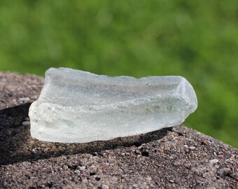 Sea Glass Ice Piece Huge Transparent Sea Glass