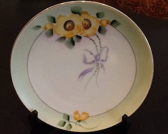 Antique 4 Meito China Plates <> Set of FOUR <> Made in Japan <> Hand Painted <> Jonroth Studios <> 1910's <> EXCELLENT CONDITION