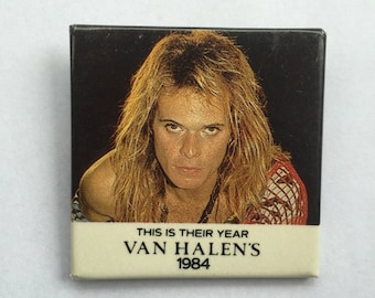 This is Their Year Van Halen's 1984 Vintage NOS Pin