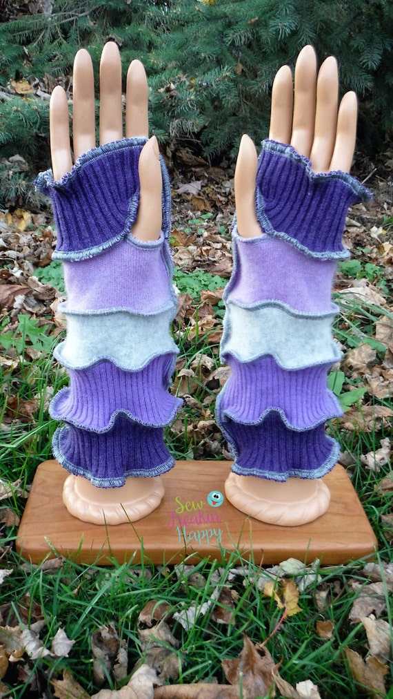 Hooded Cashmere Poncho & Arm Warmers Recycled Cashmere