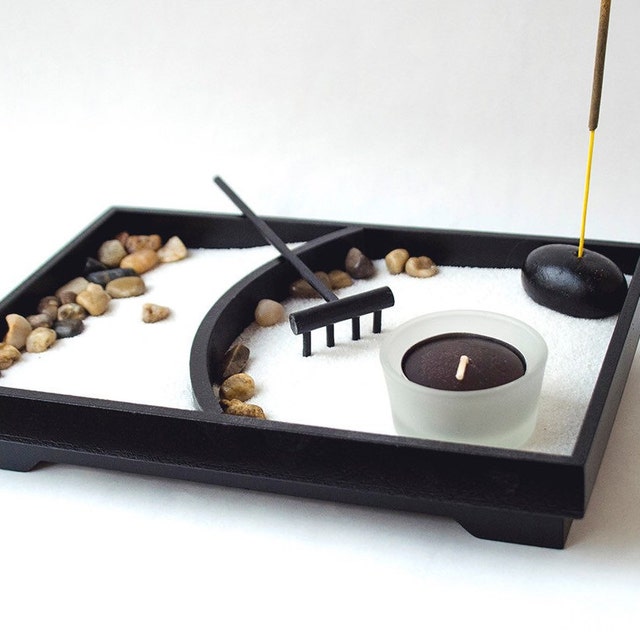 Zen Garden Yoga Gifts Meditation Natural Stones by KDspaceGifts