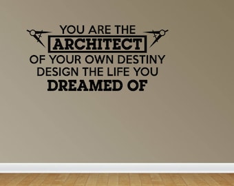 wall decal quote architect design your destiny vinyl wall lettering vinyl letters vinyl lettering office decal jp199 - Wall Stickers Design Your Own wall decal quote architect design your destiny vinyl wall lettering vinyl letters vinyl lettering office decal jp199 - Wall Stickers Design Your Own
