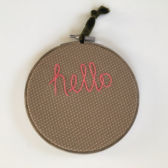 Items similar to Embroidery Hoop Art House Warming Gift Hostess Gift Gift Under 20 Embroidery