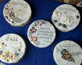 Set of 5 seasons stepping stones