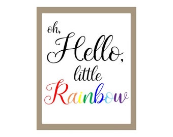 Rainbow Baby Nursery Print, Rainbow baby print, Rainbow baby, Pregnancy announcement, Rainbow Pregnancy, Miscarriage Awareness, Baby Shower