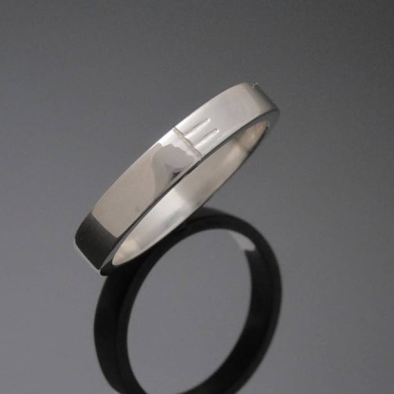 Personalized Initial Ogham ring- Handmade in Ireland | Irishmade Ogham Wedding Band | Free shipping worldwide