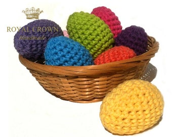 Easter Eggs,Crochet Easter Egg Decor,Egg Ornament,Spring Decorations,Hand Crochet Egg