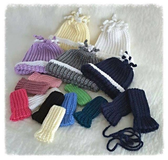 Baby Hat Mittens Set Infant Winter Thumbless Baby Hat Mittens Set Infant Winter Thumbless