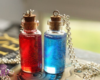 Mana and/or Health Potion Necklace - Nickel free