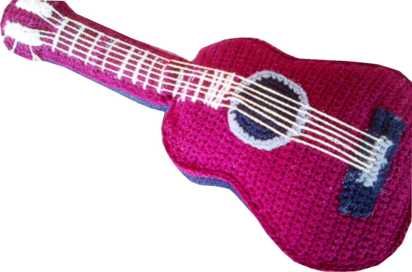 Crochet Acoustic Guitar Pattern