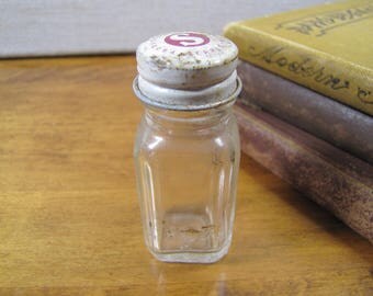 Searle - Small Square Medicine Bottle - Metal Screw Top