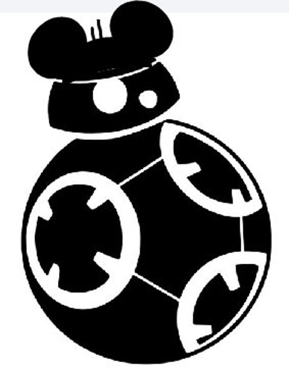 SVG disney bb8 mickey silhouette star wars star wars bb8