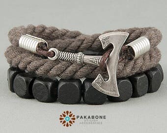 Axe Bracelet Wristband With Axe Bracelet With Axe Viking's Axe Viking Jewelry Slavic Jewelry Axe Perun's Helm of Awe art. 000-807