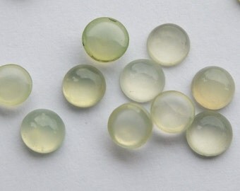 5mm Green Prehnite Cabochon