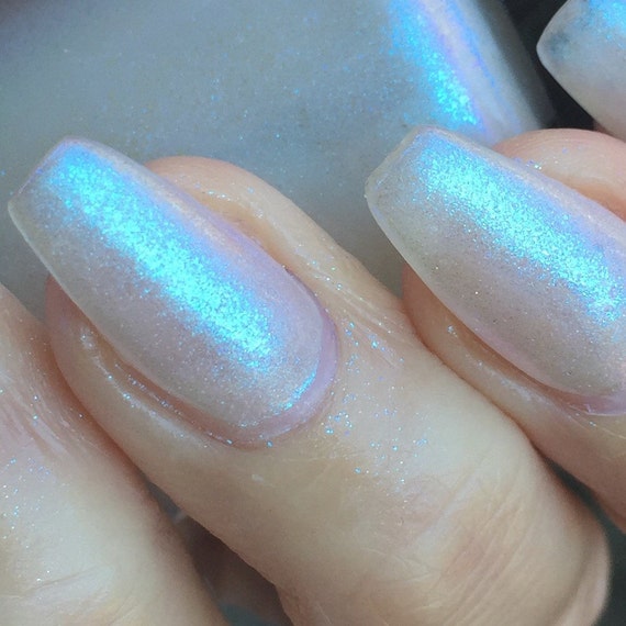 Galactic opal effect nail polish