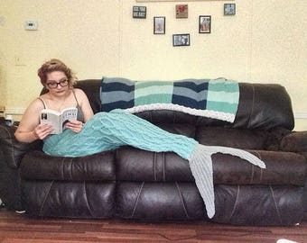 Mermaid blanket | knitted mermaid | mermaid | Mermaid tail blanket | crochet mermaid | child mermaid blanket| adult mermaid blanket