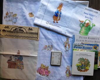 Beatrix Potter, Peter Rabbit Fabric Panels, SOFT Baby Book, Mother Rabbit Sewing, Bookplates, Cookbook, Puzzle, Book, Daisy Kingdom, Warne