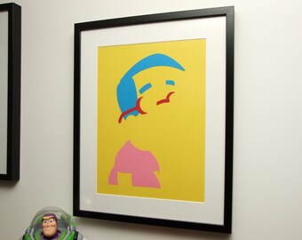 Milhouse Van Houten Card Cut Out v2. The Simpsons, Milpool, Silhouette, Paper Cut - FREE UK P&P