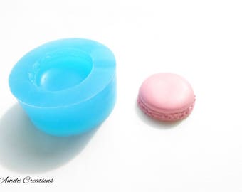 Half Macaron macaroon Flexible Silicone Mold Miniature Fondant Fimo Polymer Clay Mould Biscuit kawaii resin jewelry food soap baking tools