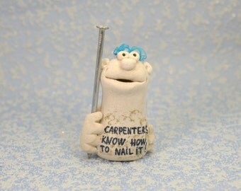 Carpenters know how to nail it. Personalized gifts for him, Construction gift, Carpenter gift, Anniversary gifts for men, Husband gift.