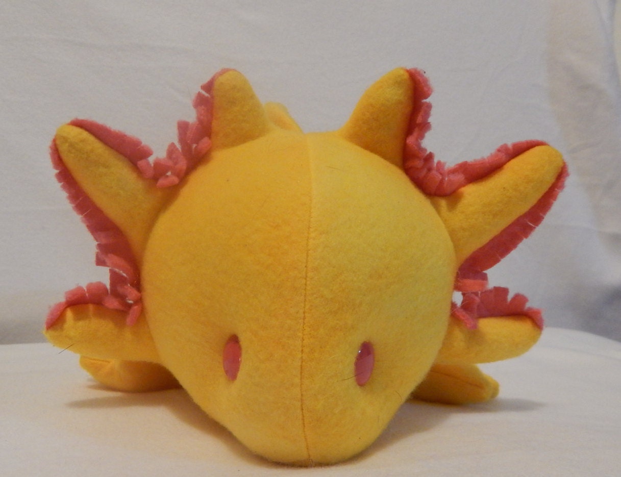 gold axolotl plush