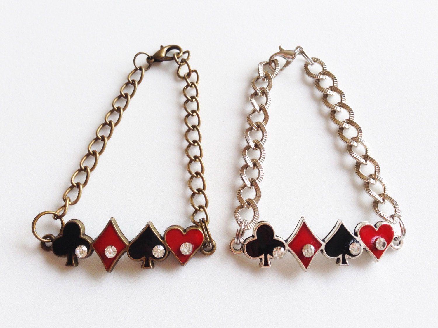 POKER Bracelet Poker Suit Bracelet Poker Jewelry Gambling